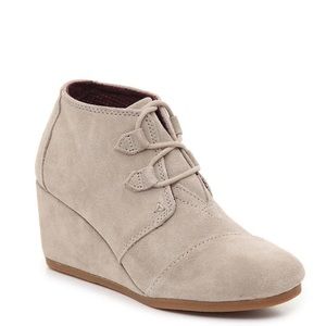TOMS Kala Wedge Bootie Desert Taupe Size 7